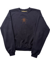 FLEECE KEYHOLE CREWNECK NAVY