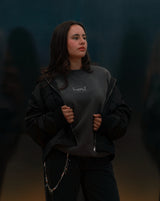 FLEECE LOW CREWNECK GREY