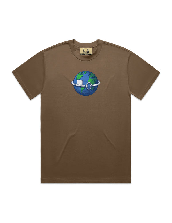 GLOBE TEE WALNUT