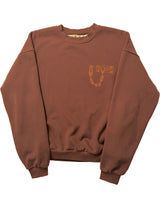 FLEECE LOCK CREWNECK BROWN